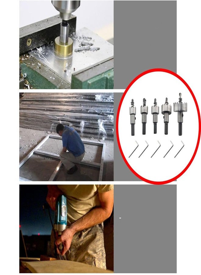 uptodateproducts مجموعة مثقاب من الفولاذ عالي السرعة (HSS) من Uptodateproducts، 6 قطع، بأحجام 16/18/20/25/30/32 مم، لقطع الفولاذ المقاوم للصدأ والمعادن باستخدام الأدوات الكهربائية. - Image 5